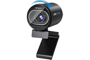 eMeet Webcam 4K S600, Webcam HD 1080P per PC con Microfono, Autofocus TOF, Correzione della luce, Campo di visione 65°-88°, Plug & Play, Webcam per Mac, Laptop, Zoom