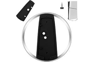 AYESY Pionowy uchwyt na konsolę PS5 Slim, zapewnia stabilność i rozpraszanie ciepła, pionowy uchwyt ze stali nierdzewnej dla konsoli PS5 Slim i Playstation 5 Pro Oszczędność miejsca Czarny Elegancki