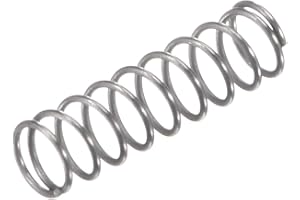 TOP-VIGOR 10Pcs Compression Spring, 3mm OD,0.3mm Wire Size,10mm Free Length 304 Stainless Steel Dual Extended Durable Dual Hook Tension Spring for Furniture Screen Doors Repair Projects