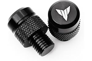 CCYYMOWOK 2pz M10*1.25 CNC Tappi Fori Specchietti Moto Accessori adatto per Yamaha MT 07 09 10 MT07 MT09 SP MT10 FZ09 FZ07 MT-125 MT-25 MT-07 2025 2024 MT-09 (Nero)