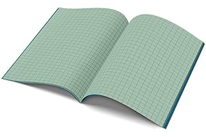 THE DYSLEXIA SHOP A4-10mm Squared Tinted Exercise Book - Blue Cover - Green - Single Book