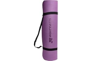 M7 Packaging Yoga Mat, 183cm x 60cm, 12mm Thick, Non-Slip, Multi-Purpose for Men, Women, (8mm Thick- Purple)