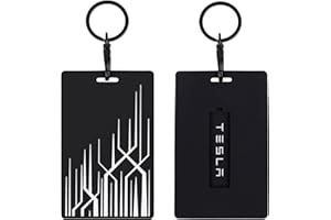 SEVEN SPARTA ® Schlüssel Karten Halter für Tesla Model 3, Model Y Silikon Schlüsselanhänger