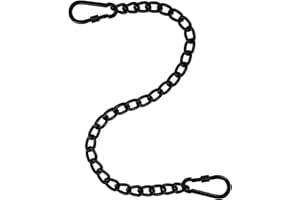 colmanda Hängesessel Kette, 66cm Verlängerungskette mit Zwei Nusskarabiner Belastbarkeit bis 250kg, Sandsackkette Drinnen Yoga Kette für Befestigung Schaukel, Hängesessel und Hängematten (Kette,B)