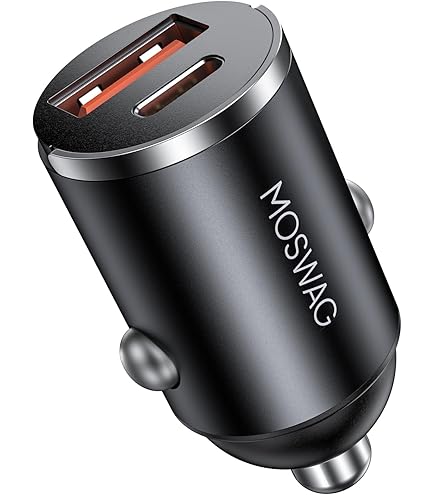 Chargeur Voiture Double Port USB 2A, Low Profile – Adaptateur Allume-cigare Rapide Et Compact