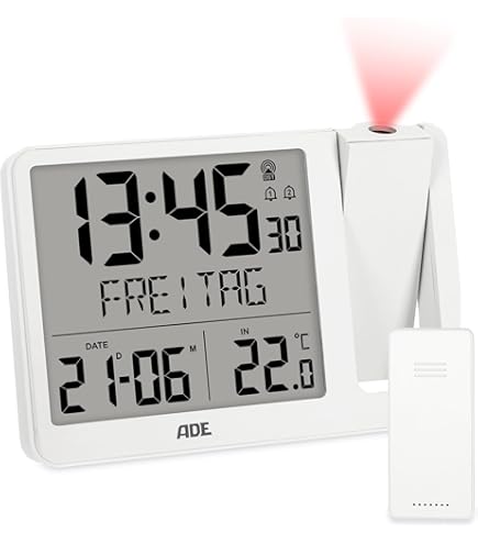 DASIAUTOEM Projektionswecker Mit Deckenprojektion - Digitaler LED Wecker Mit Temperaturanzeige