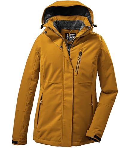killtec dames Functionele waterdichte jas/buitenjas met afritsbare capuchon KOS 61 WMN JCKT, aqua, 34, 42858-000