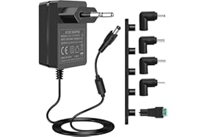 AMZFWING 24V Netzteil 24 Volt 1,5A Adattatore 36W AC e DC Wandler Transformator Ladegerät con 5,5x2,1mm DC Spitze per LED Streifen 3D Drucker CCTV Sicherheitssystem Monitor LCD Sound Lautsprecher Kinderauto.