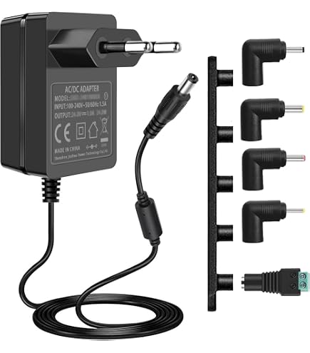GIDEALED Adattatore di alimentazione da 24V, 3A, DC24 Volt, 3000 mA, 72W, convertitore da AC a DC, trasformatore da 100 a 240V, spina UE per strisce LED da 24V, driver LED