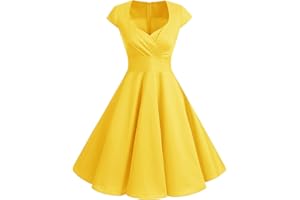 Bbonlinedress Vintage Swing Party Dress, une ligne Rockabilly Robe, Femme,