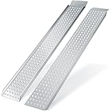 Rampa Pieghevole VOUNOT Per Moto - Carico 400 Kg, Antiscivolo, 160 Cm, Acciaio Zincato - Foto 3