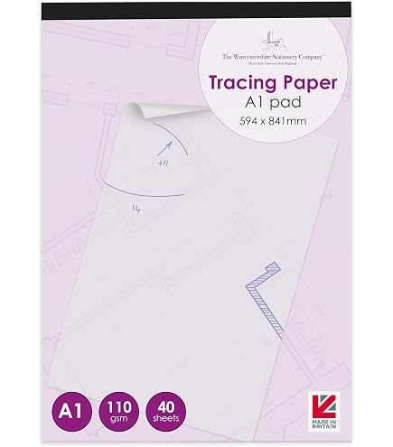 A1 Tracing Paper 10 Pack - 112GSM, Acid-Free, For Artists, Designers & Technical Drawing - View #13