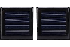 BigKing Pannelli Solari, 2 Pezzi 2V 210MA Micro Pannelli Solari Mini Celle Solari Portatili Materiali per Giocattoli Elettrici Fai-da-Te Celle Fotovoltaiche Caricatore 40x40mm per Esterno