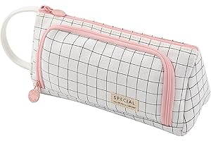 ONCCI Astuccio portapenne, per ragazze e ragazze, 3 scomparti, per scuola e ufficio