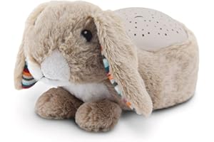 ZAZU Ruby The Rabbit Projector - Baby Light Projector with Soothing Melodien (Heartbeat Sound, Nature Sounds or Lounge Music) | Cry Sensor | Auto Shut Off | Washable