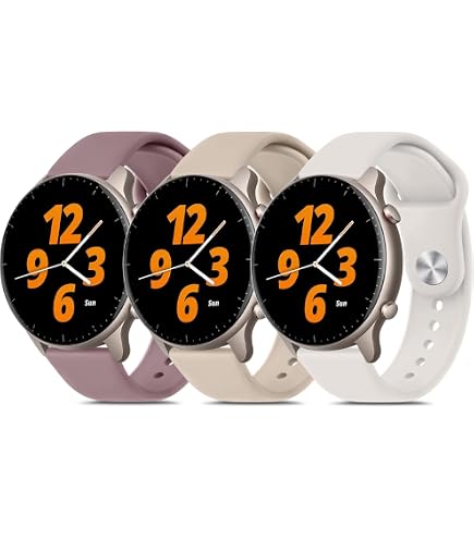 Silikon Armband Für Amazfit Smartwatches – 22mm, Blumen-Design, Kompatibel Mit GTR 4, Bip 6, Balance & Mehr