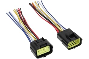OTOTEC 1 Paire de Connecteurs de Prise électrique étanches à 10 Broches pour Voiture Fil de Prise Mâle Et Femelle Scellé 300 V 18 AWG pour équipement électronique Automobile