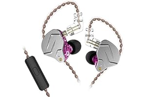 CCA Écouteurs intra-auriculaires KZ ZSN Pro Dual Drivers 1BA 1DD HiFi Power Bass Écouteurs filaires haute clarté avec câble détachable pour musicien audiophile