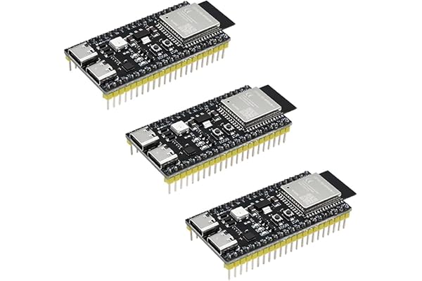 ESP32-S3 WROOM-1-N16R8 ESP32-S3-DevKitC-1 utvecklingstavlor, 3 stycken | ESP32-S3-DevKitC-1 utvecklingstavla med WLAN, Bluetooth 5.0 kompatibel med Arduino