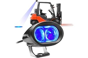 ‎DINFU Dinfu 20W Led Blau Gabelstapler Licht Warenhaus Sicherheits warnleuchte DC 12-80V Lagerhaus-Warnleuchten LKW-Sicherheitsleuchten Zonen