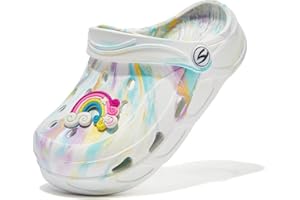 HOBIBEAR Boys and Girls Classic Graphic Garden Pool Clogs Slip on Water Shoes丨Sandals Slippers丨(Toddler/Little Kids/Big Kids)