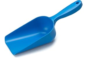 EarlyGrow MPL50084/BLU Small Plastic Handy Garden Scoop for Soil, Compost, Planting or Re-Potting Plants - Blue