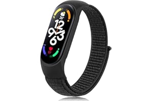 YISICA Nylonowe opaski do Xiaomi Band 7 Opaska & Mi Band 6 Opaska & Mi Band 5 Pasek, Miękkie oddychające paski sportowe do Xiaomi Mi Band 7/6/5 Kobiety Mężczyźni