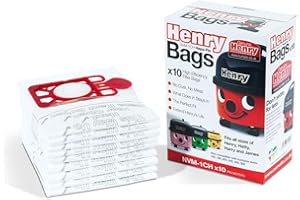 Numatic 604015 NVM-1CH Henry and James Cleaner Bags, Pack of 10, White