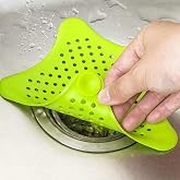 Divik 3-Pack Silicone Hair Catcher Drain Strainers, Modern Design, Suction Cup Construction, Matte Finish, Green