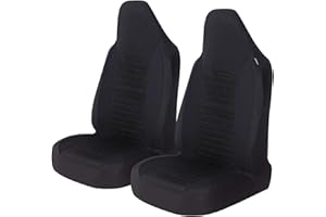 ‎AUTOYOUTH AUTOYOUTH Autositzbezüge Vordersitze Autositzschoner für Hund Kinder Sport Arbeit Werkstatt usw. Bucket-Typ integrierte Autositzschoner Auto Sitzbezüge mit Airbag Universal Kfz Sitzauflage Auto, Black