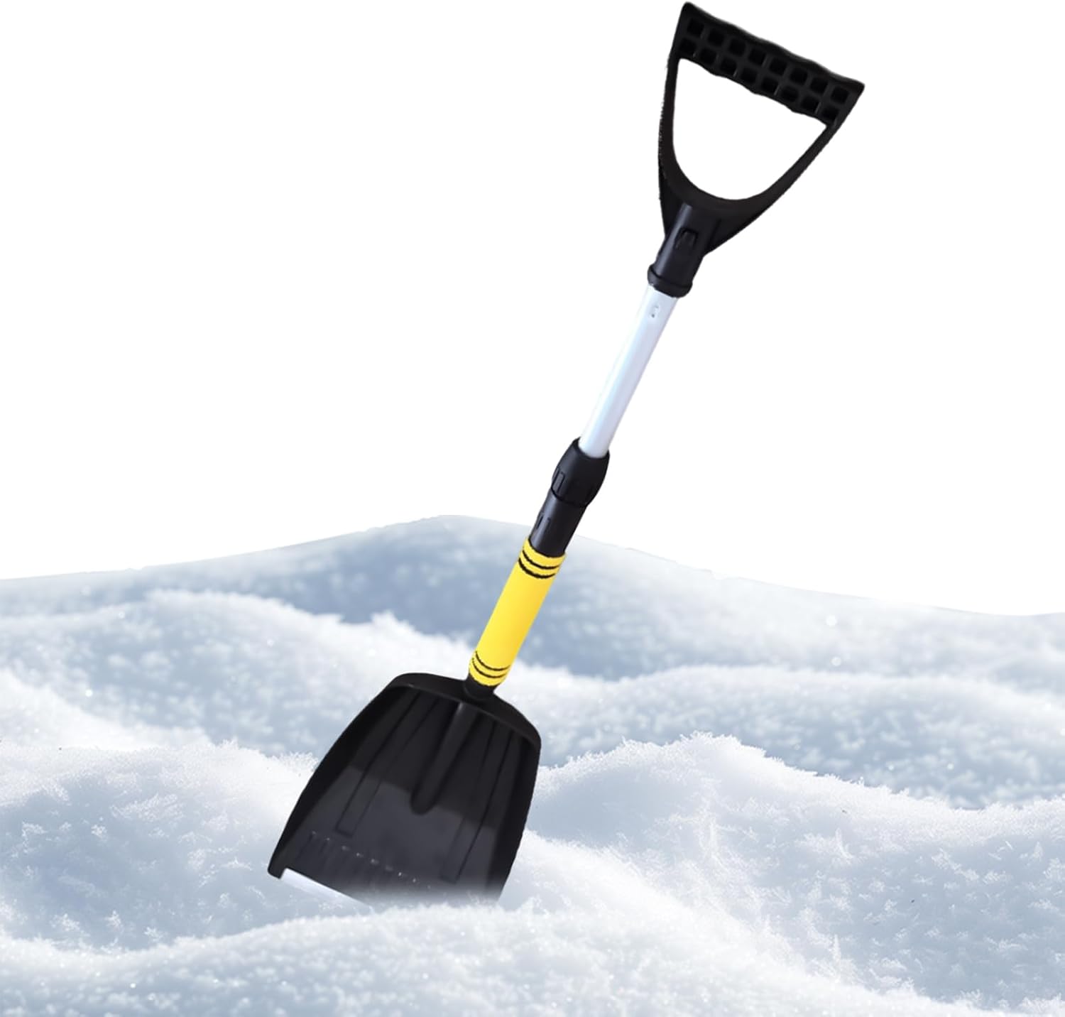Genérico Pala de Nieve para Coche,Pala Telescópica De 71 A 86 Cm | De Nieve Compacta para Coche con Empuñadura,SUV Vehículos Motos De ATV Parabrisas Ventana Entrada De Vehículo Camping