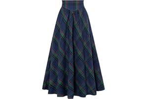 SCARLET DARKNESS Jupe Traditionnelle Victorienne pour Femme, Taille Haute, laçage, Jupe Longue médiévale