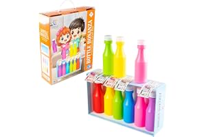 RATNA'S Bottle Bonanza, Educational Colour Matching Game, Fun Fair Party Games for All Ages