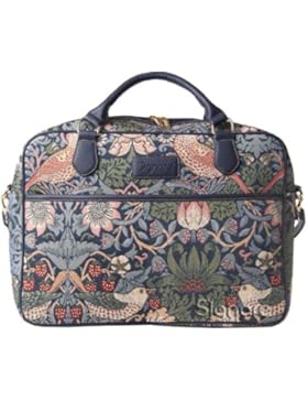 'Signare Bowlingtasche Damen Tapisserie Business Aktentasche Fashion Laptop Tasche in William Morris Erdbeerdieb...
