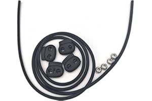 WOLWES Leitfähiger Gummischlauch Schlauch Schwarzer Silikonschlauch 6x1.5mm Industrieller Gummischlauch Keine statische Elektrizität