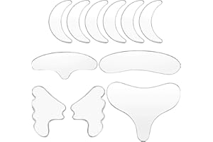 Patchs Réutilisables anti rides - 11 Pièces pour Front, Yeux, Joues, Cou et Poitrine