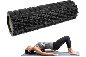 Massagerulle för ryggraden, 30 x 10 cm, skumrulle för att lindra muskelspänningar, fasciarulle för rygg med trigger-point-eff