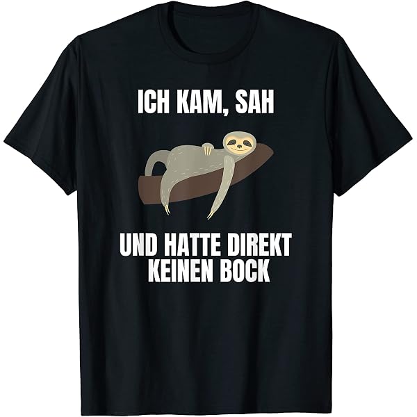 Shirtracer Baumwolltasche Mit Faultier-Motiv – Spruch „Hatte Direkt Keinen Bock“, Umweltschonender Einkaufsbeutel