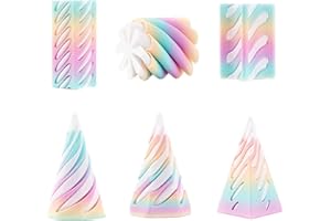LOUUUOU 6 PCS Spiral Cone Fidget Toy Set, 3D Printed Fidget Toys 3D Printed Stress Relief Desk Decorations for Kids, Spiral Toy Mini Stress Relief Desk Decorations For Kids Adult Present