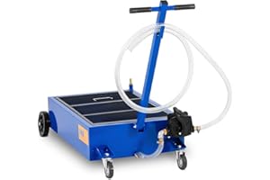 MSW MOTOR TECHNICS MSW Colector para Aceite Usado Bandeja de Drenaje MSW-WOT-68 (75 L, con Bomba de Mano, 20 l/min, Conexión: 1/2 Pulgada/Manguera: 2,2 m)