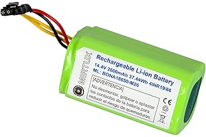 MIRTUX Wymienna bateria do Conga 1290 1390 1490 1590 14,4 V 2600 mah Li-Ion Wymienny akumulator kompatybilny z Conga 1290-1390