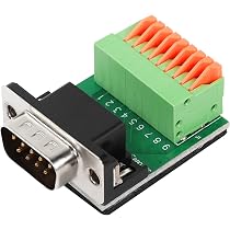 Adattatore Seriale DB9 Maschio A Pannello, Crimpatura Senza Saldatura Per RS232/RS485/RS422, Montaggio A Paratia Con Viti - 3