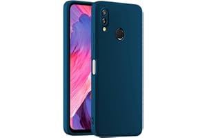 HULLIN Funda de Silicona Colorida para Teléfono, Adecuada para Huawei P20 Lite (5.84") - Azul Zafiro