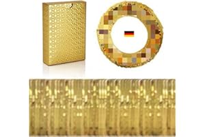 AXGBSKHC Poke Karten Gold Deutsch 55 Keine Wiederholung, Vmax Goldfolienkarten mit Deck Box, Vergoldete Karte Einschließlich Verschiedener Seltener Folienkarten(Vstar+Vmax+V+GX)