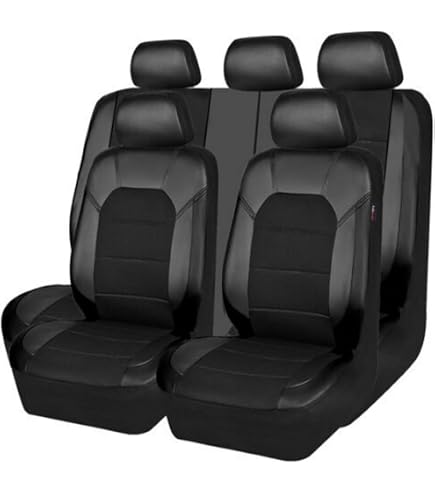 Coprisedili In Pelle Per Suzuki Vitara 2014-2025 - Set Completo Anteriore E Posteriore, Impermeabile E Traspirante, Nero