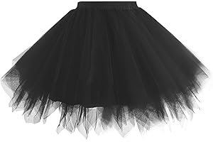 Hanpceirs Damen 1950er Vintage T¨¹ll Petticoat Rock Ballett Bubble Tutu