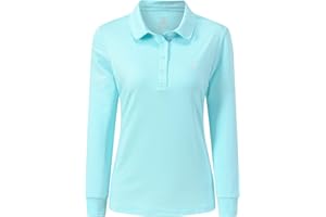 JINSHI Femme Polo Shirt à Manches Longues Sport Golf Tops d'hiver