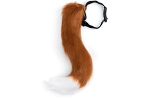 DRESHOW Fox Fur Tail Cosplay Costume Party Super Huge Fluffy Tail for Women