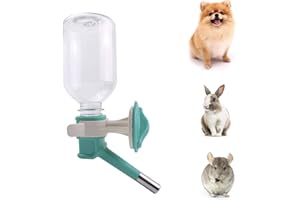 Choco Nose Patented No-Drip Water Bottle for Puppies/Toy-Small Breed Dogs/Rabbits/Kittens/Chinchillas Pet Cage or Crate 300ML Nozzle 13mm, Aqua(C528)