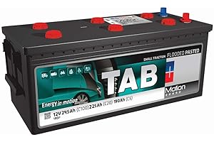 PLUSENERGY WCCSOLAR Bateria Solar Monoblock 245Ah 12V - TAB Motion Alta Capacidad de Descarga Energía Solar